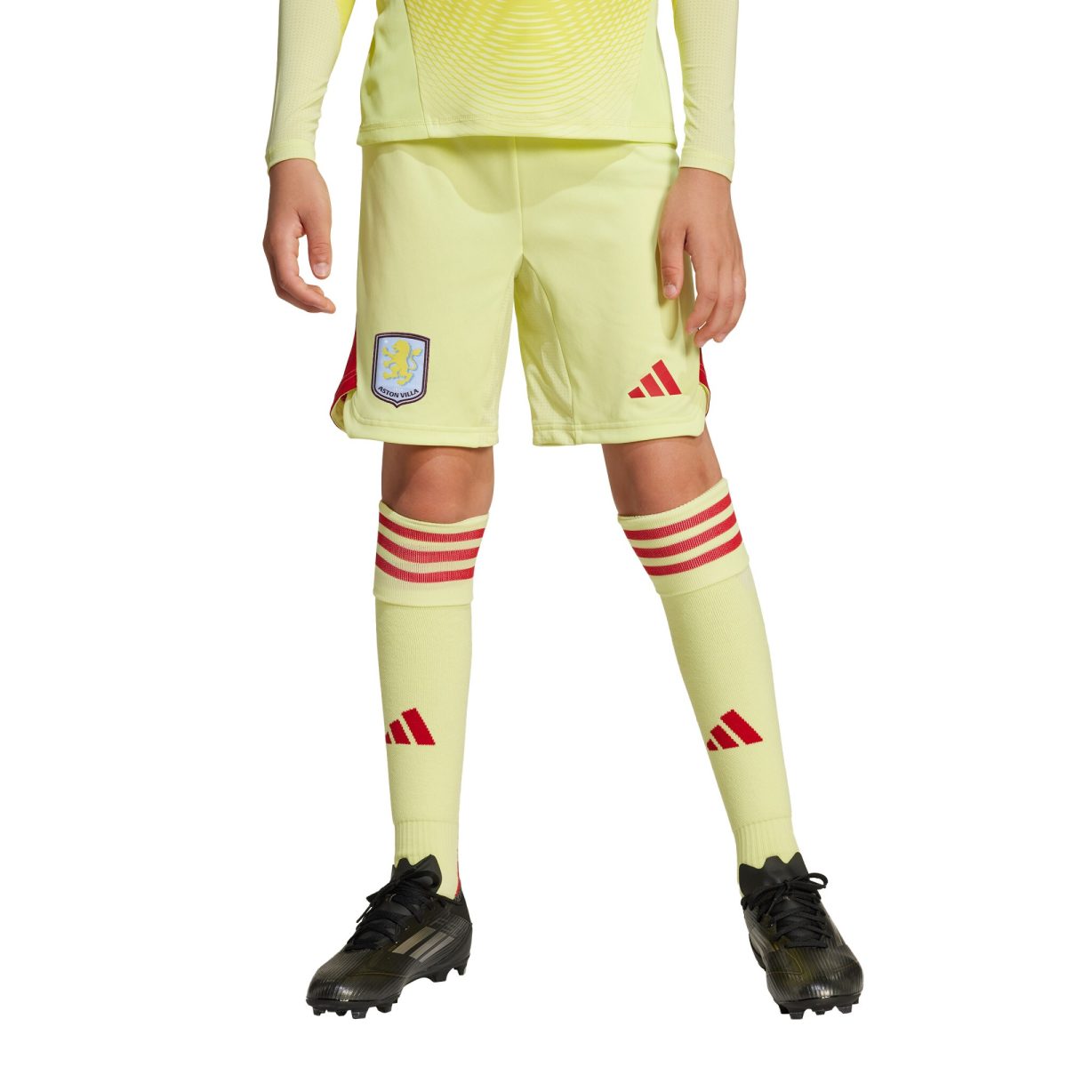 aston villa adidas goalkeeper shorts 2025-26 – kids with custom printing Collection | Aston Villa Shop Official Jerseys