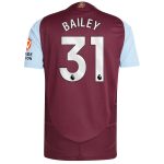 aston villa adidas home authentic shirt 2024-25 with bailey 31 printing Collection | Aston Villa Shop Official Jerseys