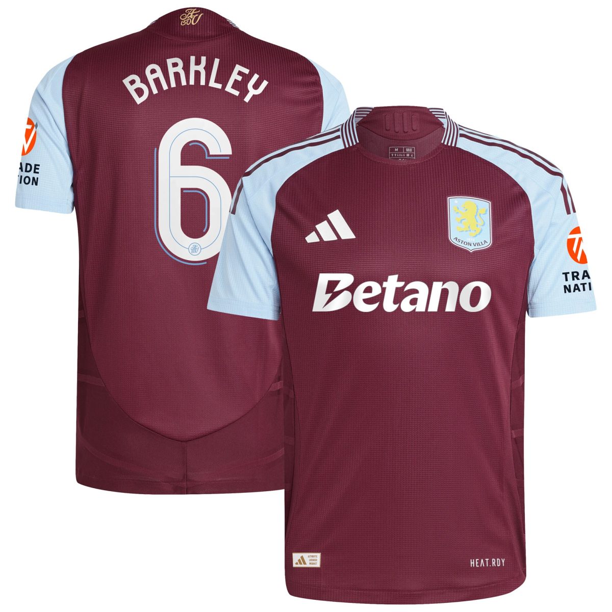 aston villa adidas home authentic shirt 2024-25 with barkley 6 cup printing Collection | Aston Villa Shop Official Jerseys