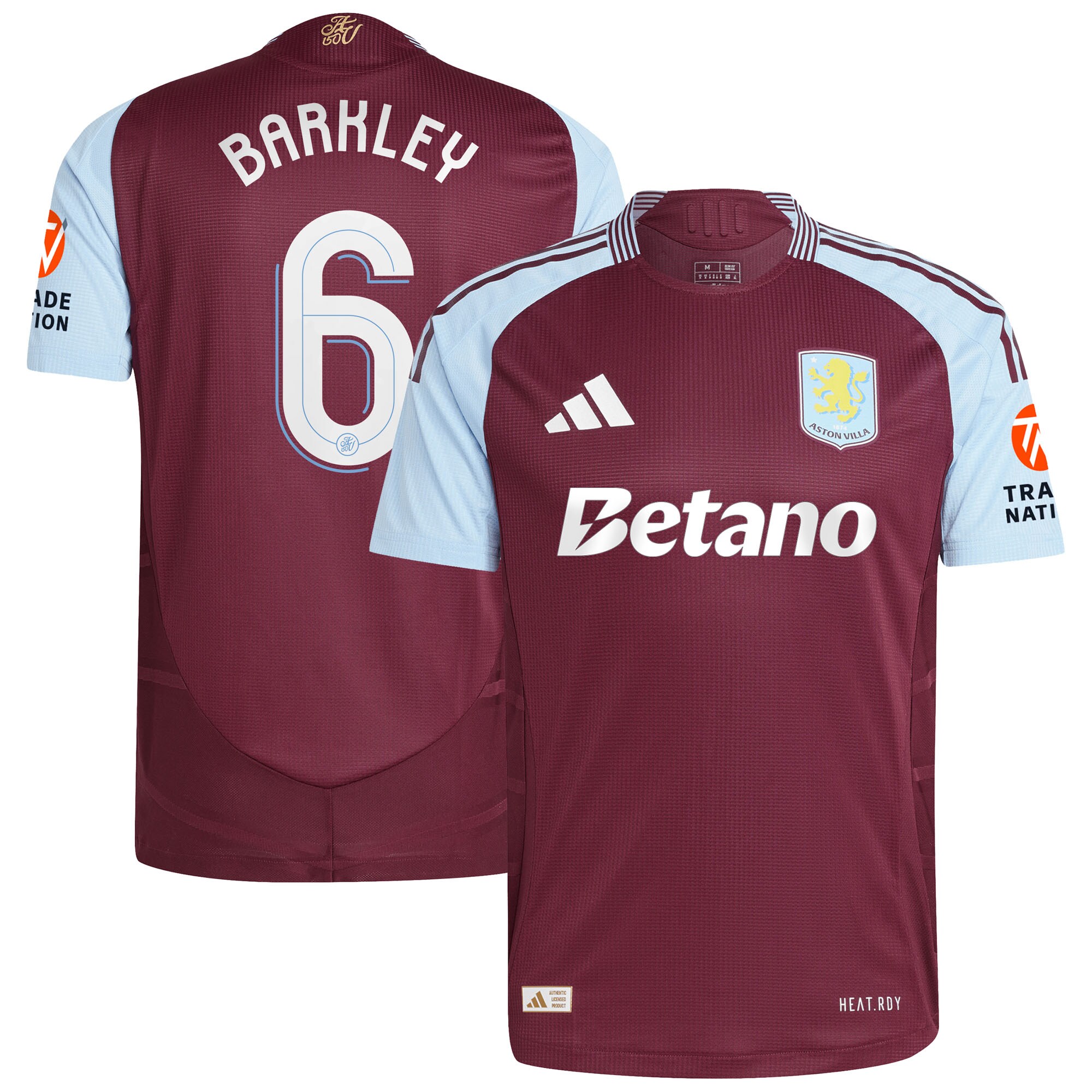 aston villa adidas home authentic shirt 2024-25 with barkley 6 cup printing Collection | Aston Villa Shop Official Jerseys