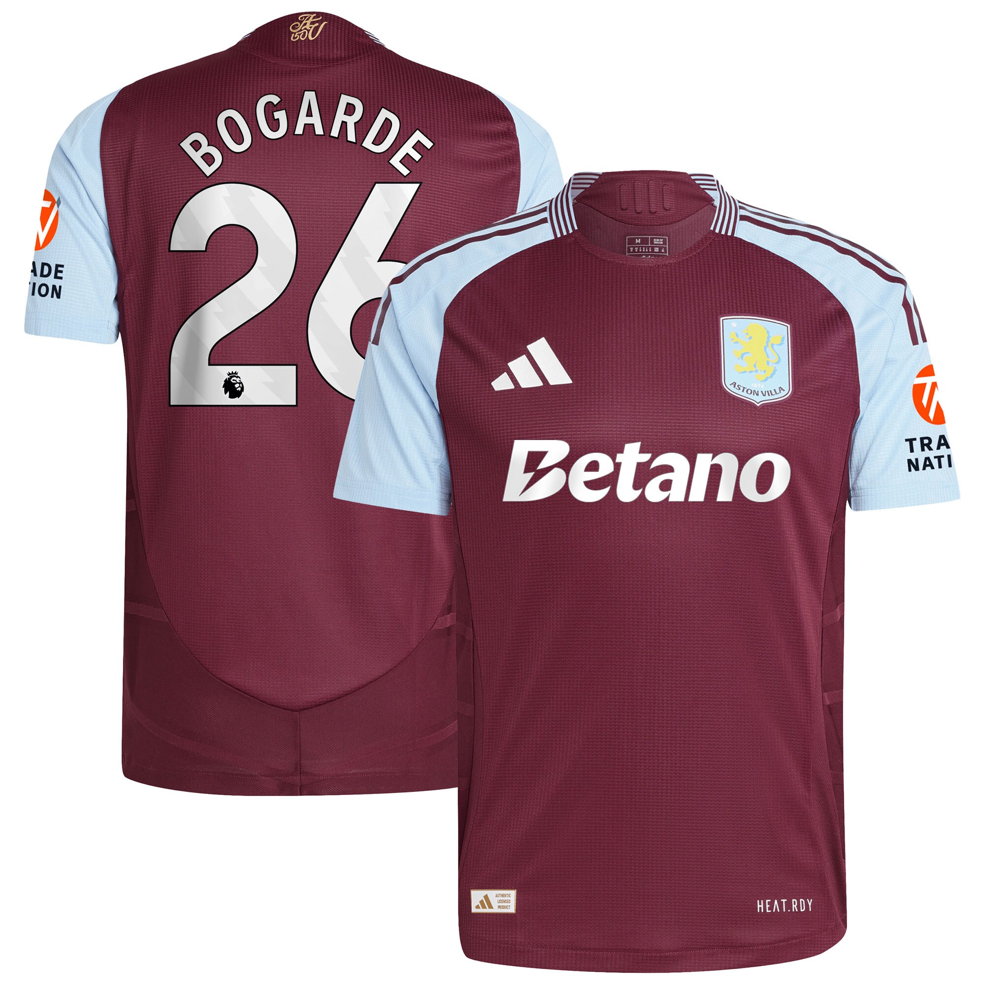 aston villa adidas home authentic shirt 2024-25 with bogarde 26 printing Collection | Aston Villa Shop Official Jerseys