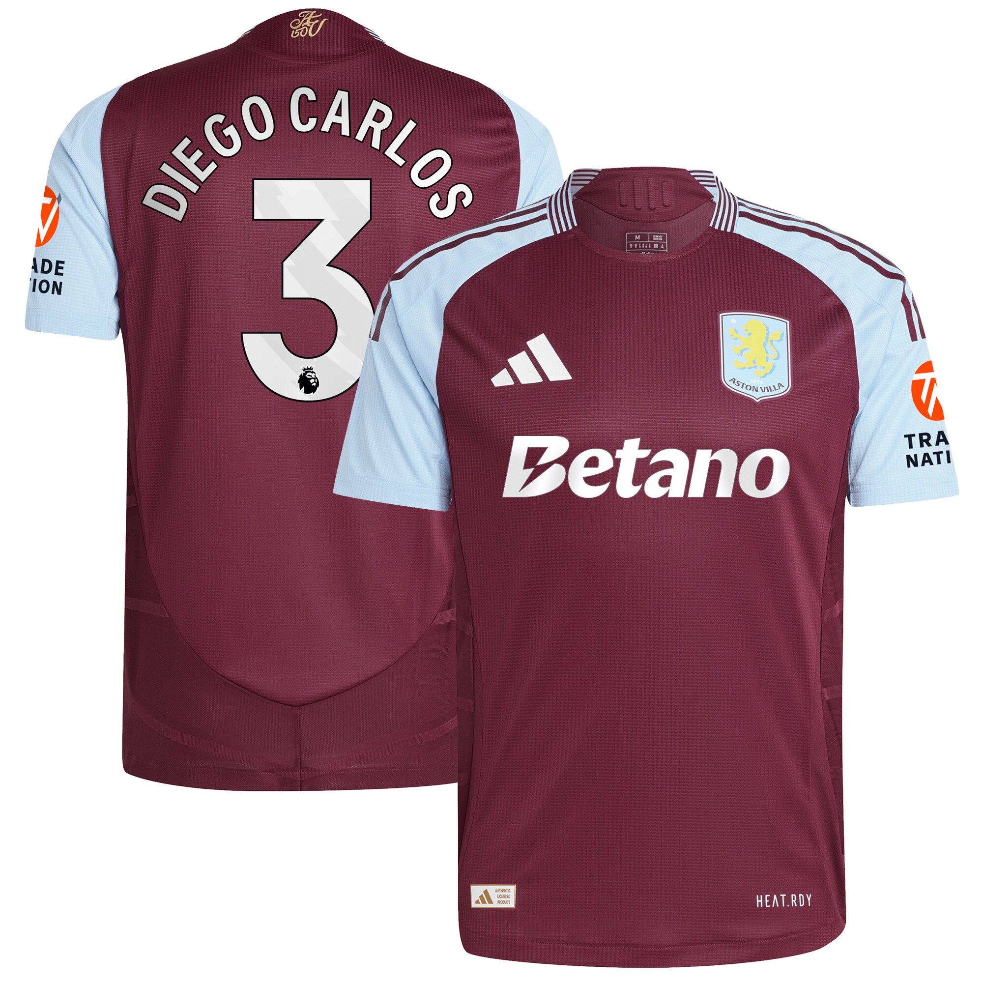 aston villa adidas home authentic shirt 2024-25 with diego carlos 3 printing Collection | Aston Villa Shop Official Jerseys