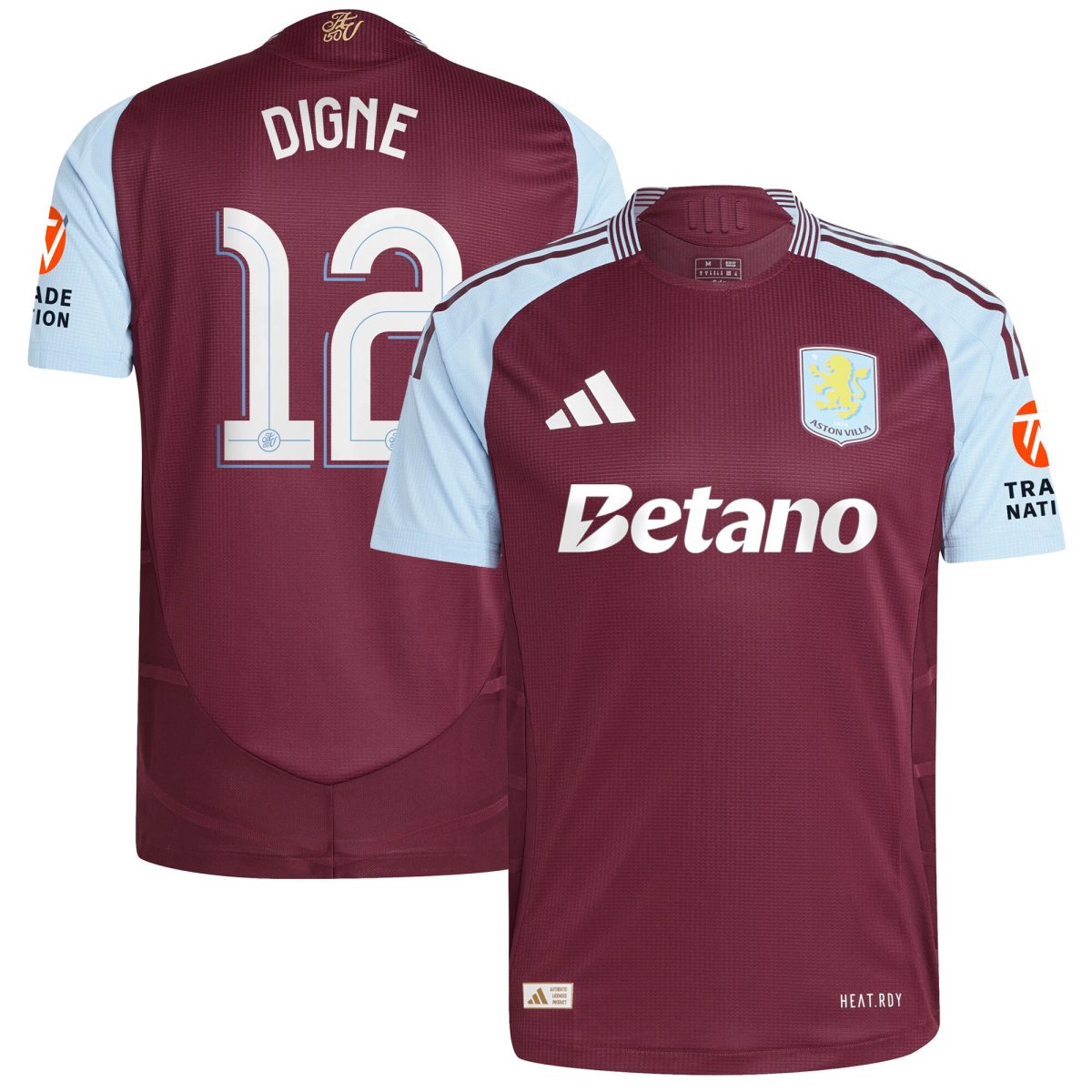aston villa adidas home authentic shirt 2024-25 with digne 12 cup printing Collection | Aston Villa Shop Official Jerseys