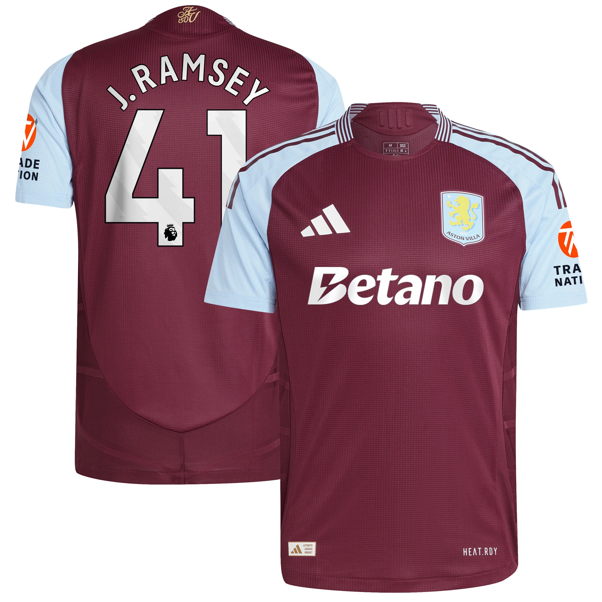 aston villa adidas home authentic shirt 2024-25 with j. ramsey 41 printing Collection | Aston Villa Shop Official Jerseys