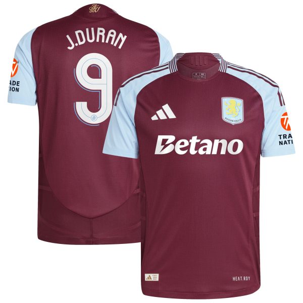aston villa adidas home authentic shirt 2024-25 with j.duran 9 cup printing Collection | Aston Villa Shop Official Jerseys