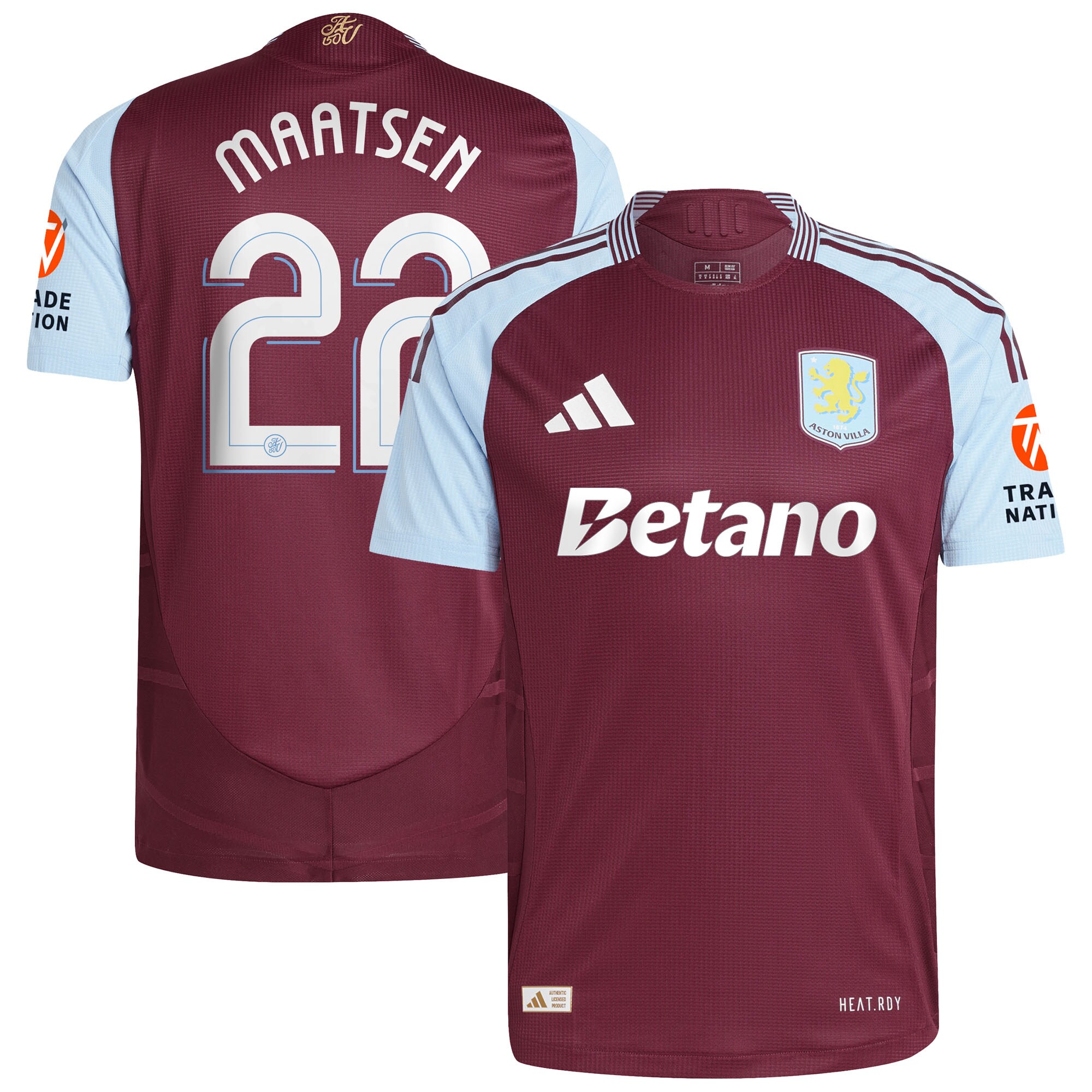 aston villa adidas home authentic shirt 2024-25 with maatsen 22 cup printing Collection | Aston Villa Shop Official Jerseys