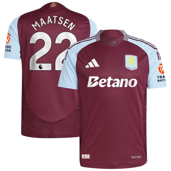 aston villa adidas home authentic shirt 2024-25 with maatsen 22 printing Collection | Aston Villa Shop Official Jerseys