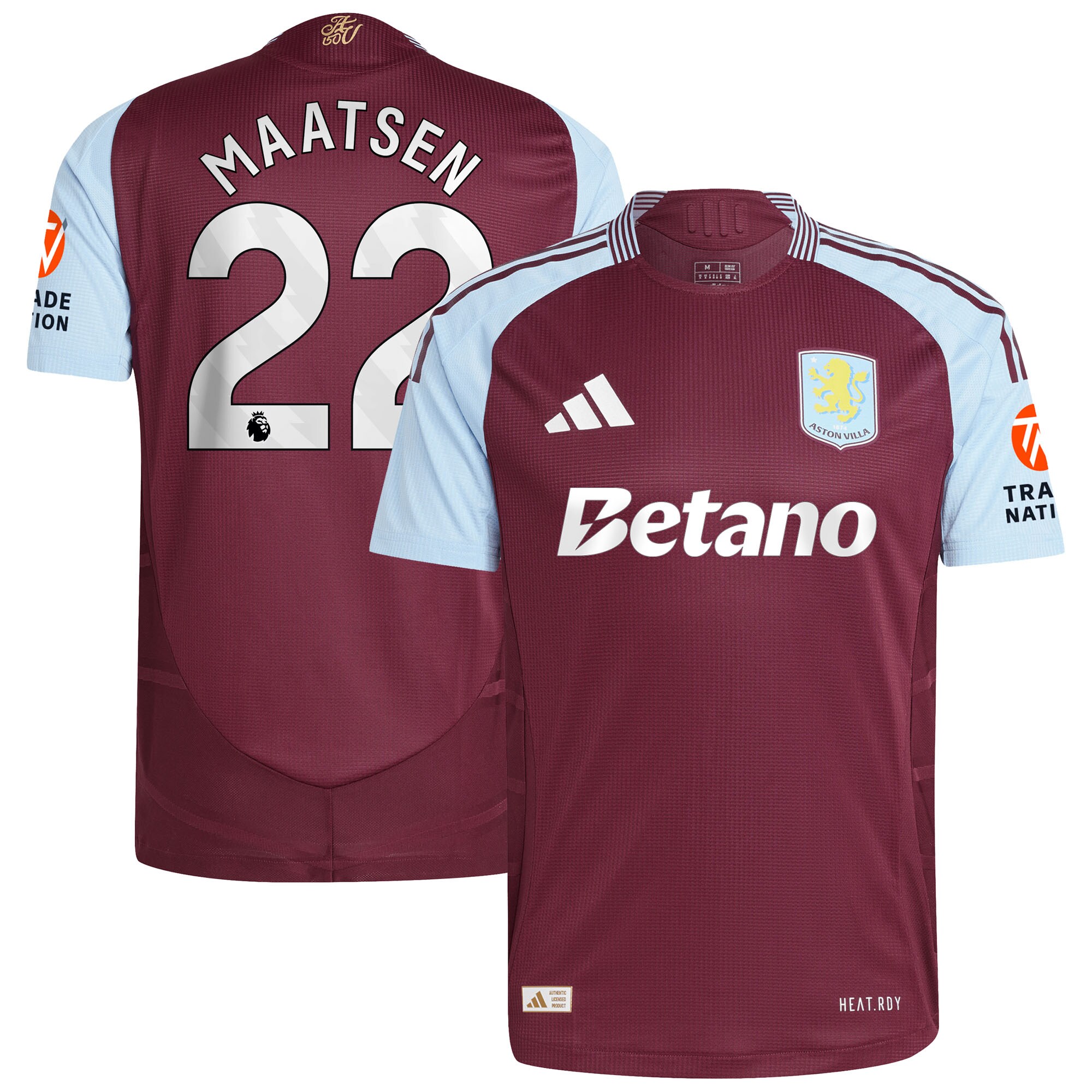 aston villa adidas home authentic shirt 2024-25 with maatsen 22 printing Collection | Aston Villa Shop Official Jerseys