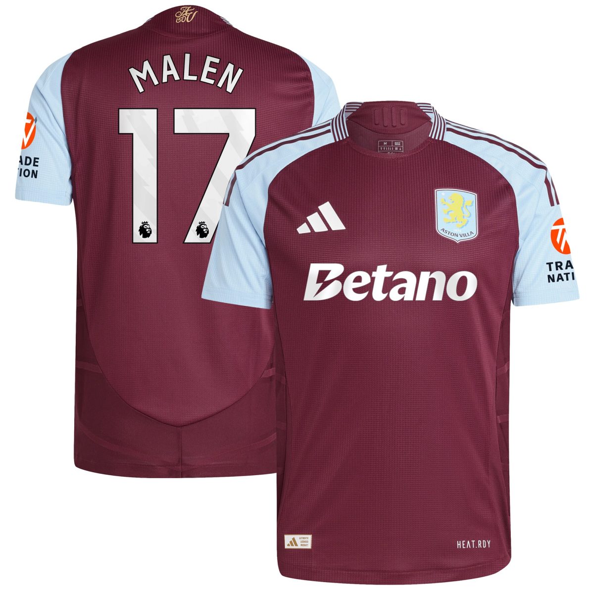 aston villa adidas home authentic shirt 2024-25 with malen 17 printing Collection | Aston Villa Shop Official Jerseys