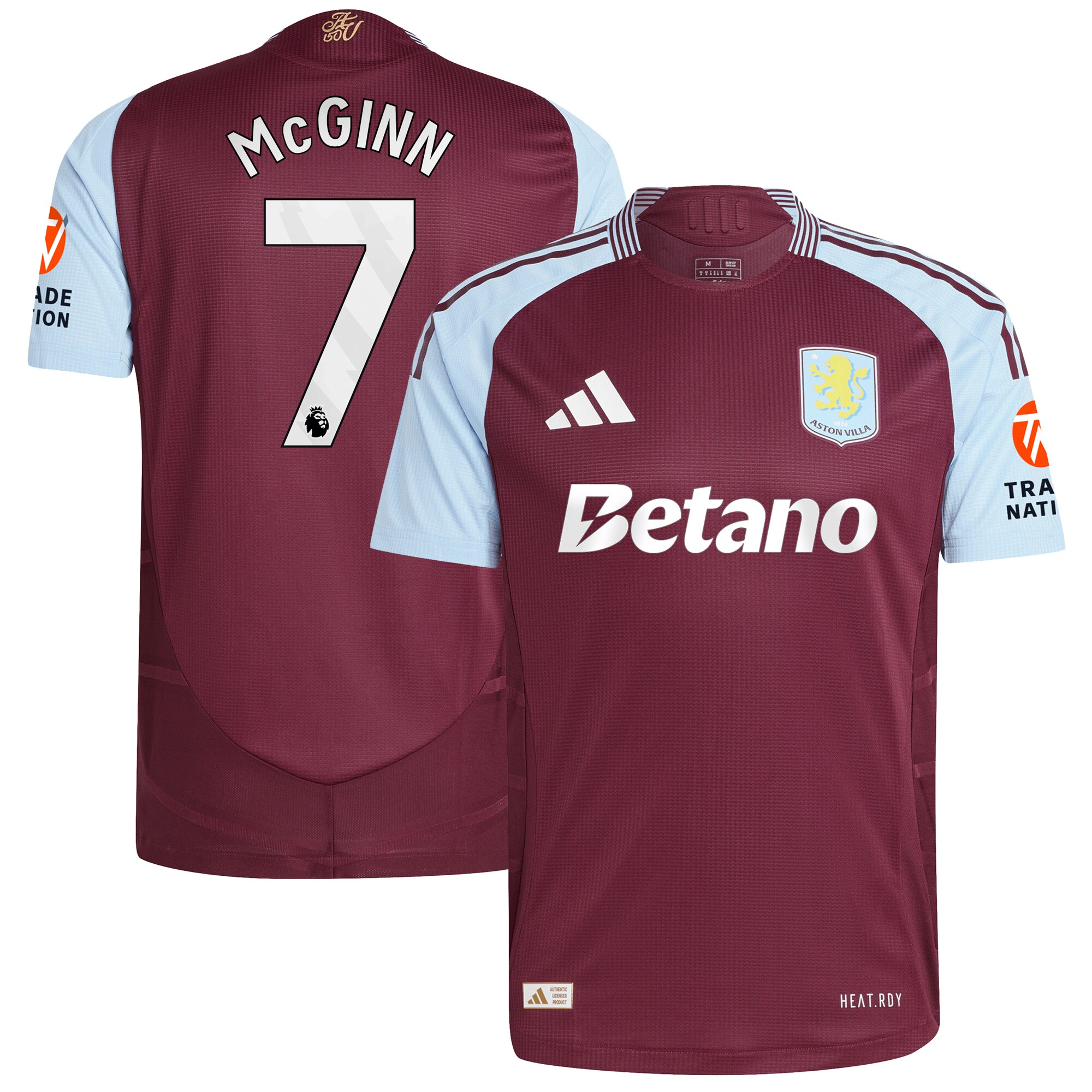 aston villa adidas home authentic shirt 2024-25 with mcginn 7 printing Collection | Aston Villa Shop Official Jerseys
