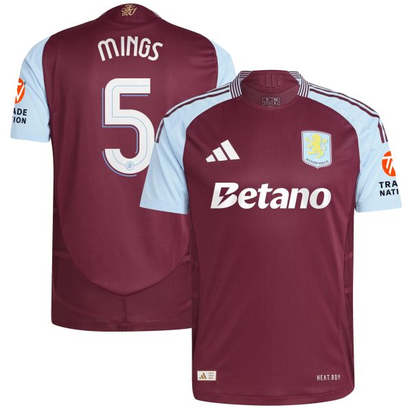 aston villa adidas home authentic shirt 2024-25 with mings 5 cup printing Collection | Aston Villa Shop Official Jerseys