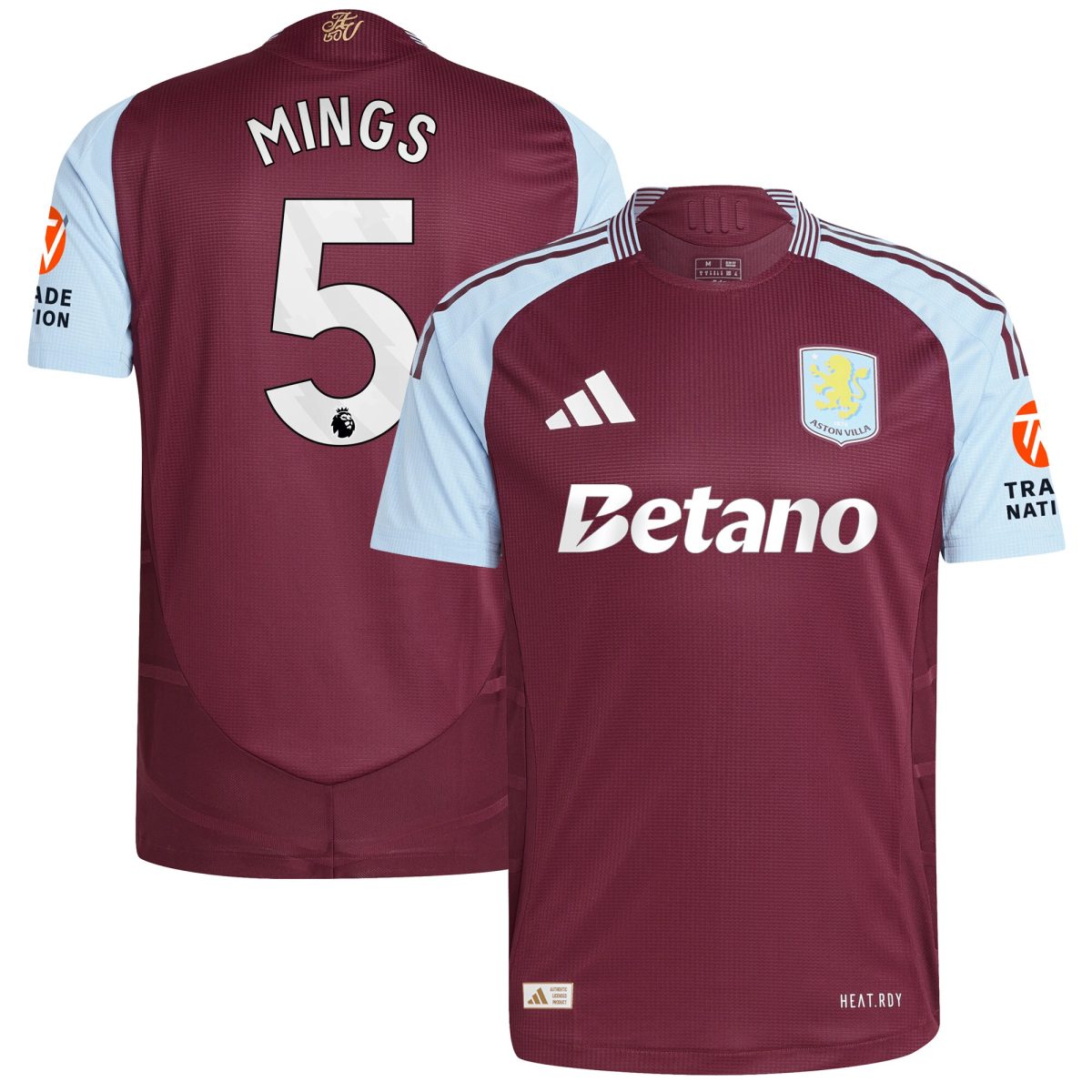 aston villa adidas home authentic shirt 2024-25 with mings 5 printing Collection | Aston Villa Shop Official Jerseys