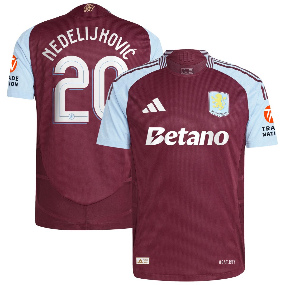 aston villa adidas home authentic shirt 2024-25 with nedeljković 20 cup printing Collection | Aston Villa Shop Official Jerseys