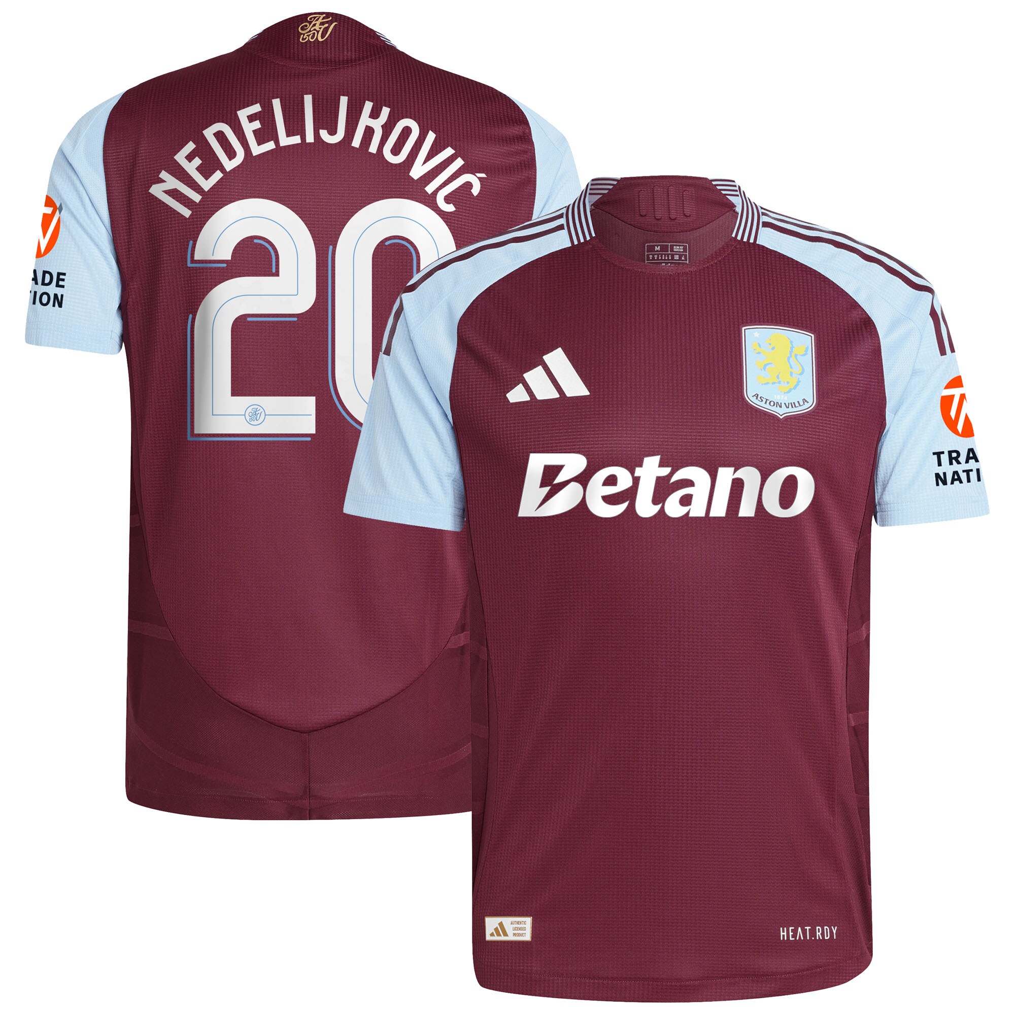 aston villa adidas home authentic shirt 2024-25 with nedeljković 20 cup printing Collection | Aston Villa Shop Official Jerseys