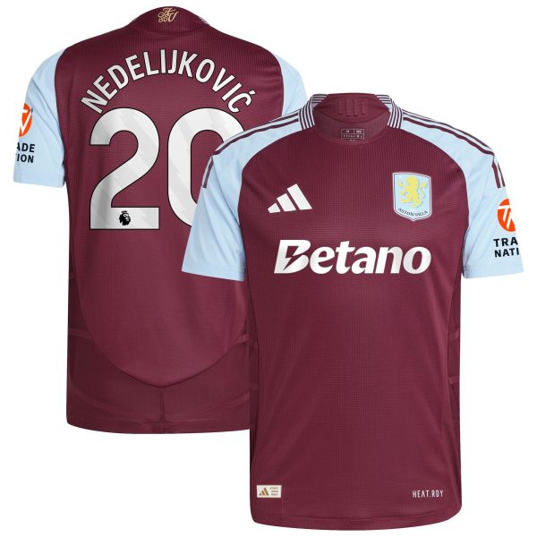 aston villa adidas home authentic shirt 2024-25 with nedeljković 20 printing Collection | Aston Villa Shop Official Jerseys