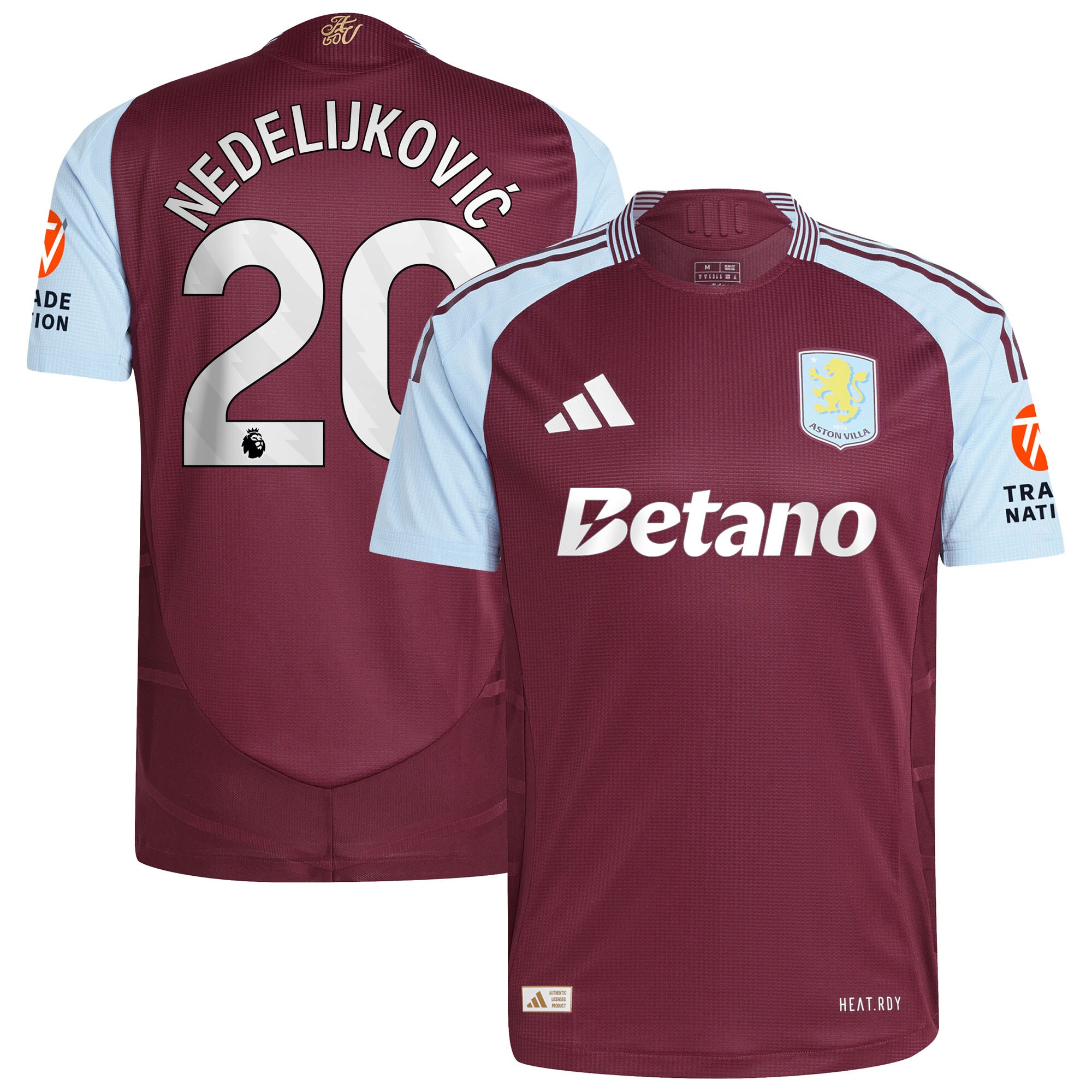 aston villa adidas home authentic shirt 2024-25 with nedeljković 20 printing Collection | Aston Villa Shop Official Jerseys