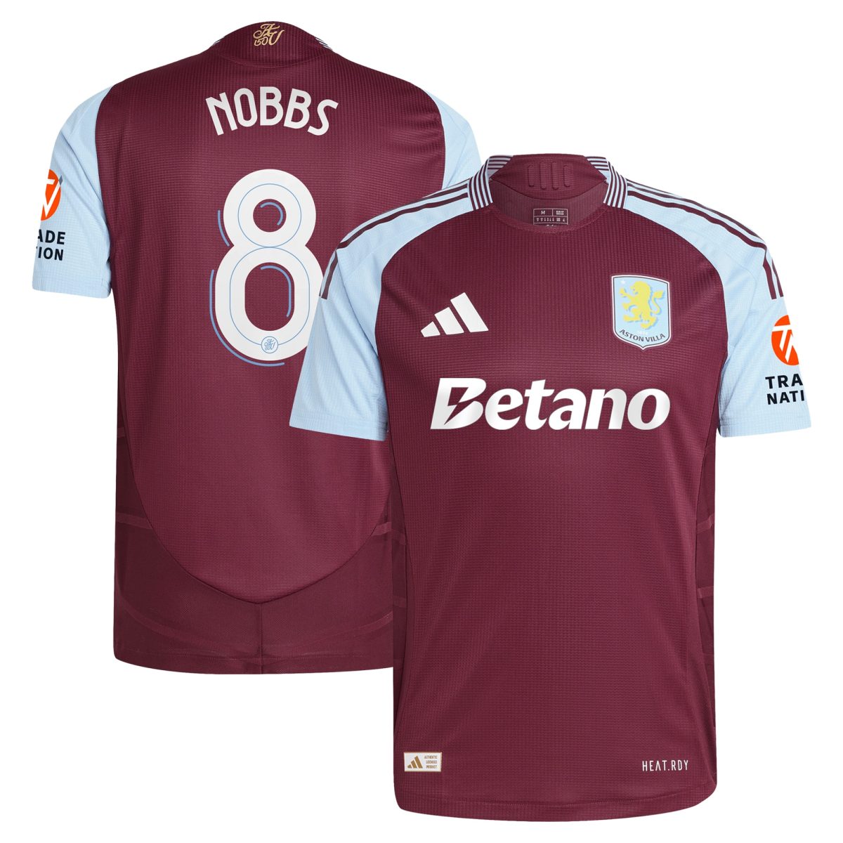 aston villa adidas home authentic shirt 2024-25 with nobbs 8 cup printing Collection | Aston Villa Shop Official Jerseys