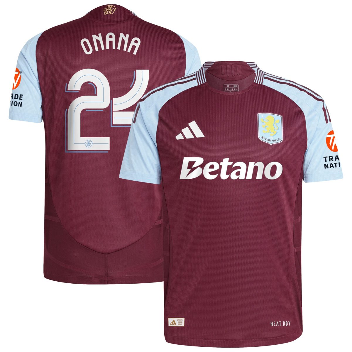 aston villa adidas home authentic shirt 2024-25 with onana 24 cup printing Collection | Aston Villa Shop Official Jerseys
