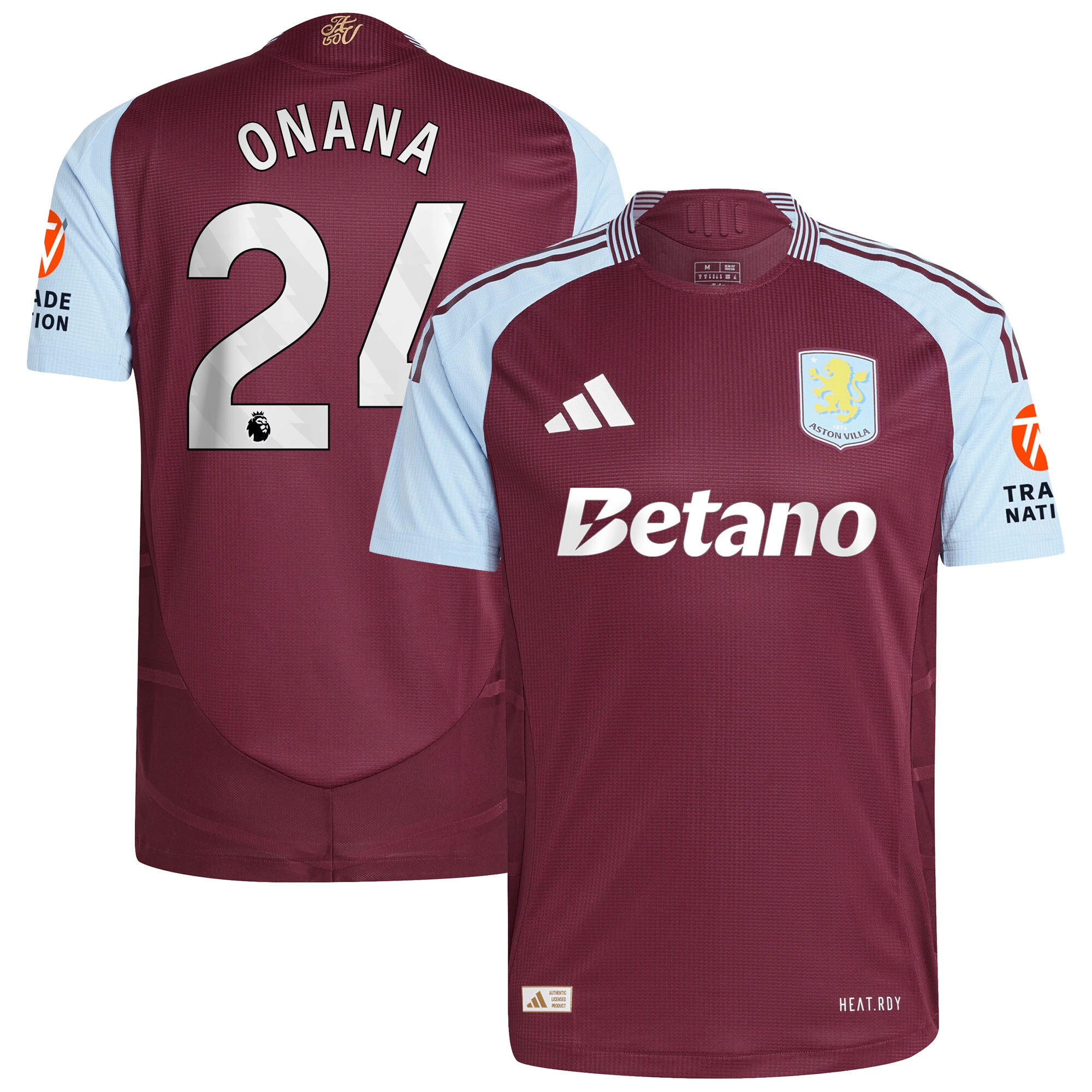 aston villa adidas home authentic shirt 2024-25 with onana 24 printing Collection | Aston Villa Shop Official Jerseys