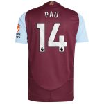 aston villa adidas home authentic shirt 2024-25 with pau 14 printing Collection | Aston Villa Shop Official Jerseys