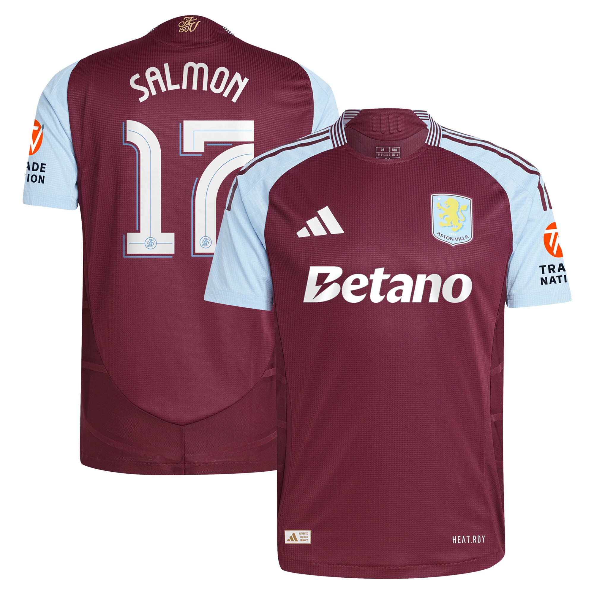 aston villa adidas home authentic shirt 2024-25 with salmon 17 cup printing Collection | Aston Villa Shop Official Jerseys