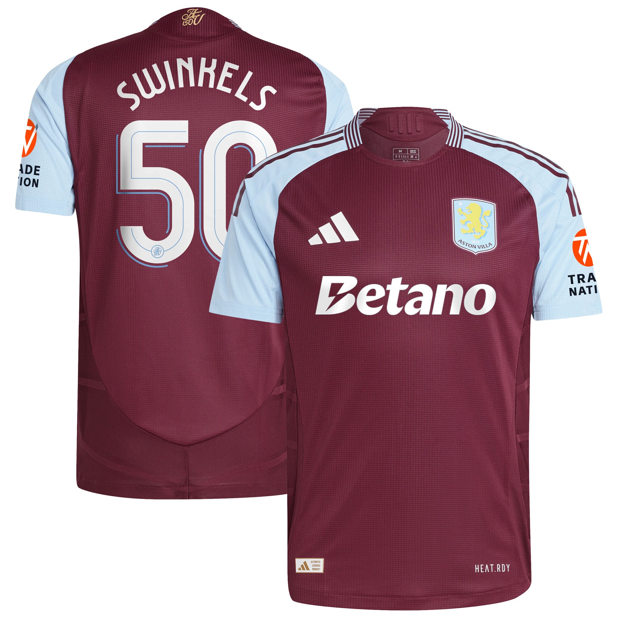 aston villa adidas home authentic shirt 2024-25 with swinkels 50 cup printing Collection | Aston Villa Shop Official Jerseys