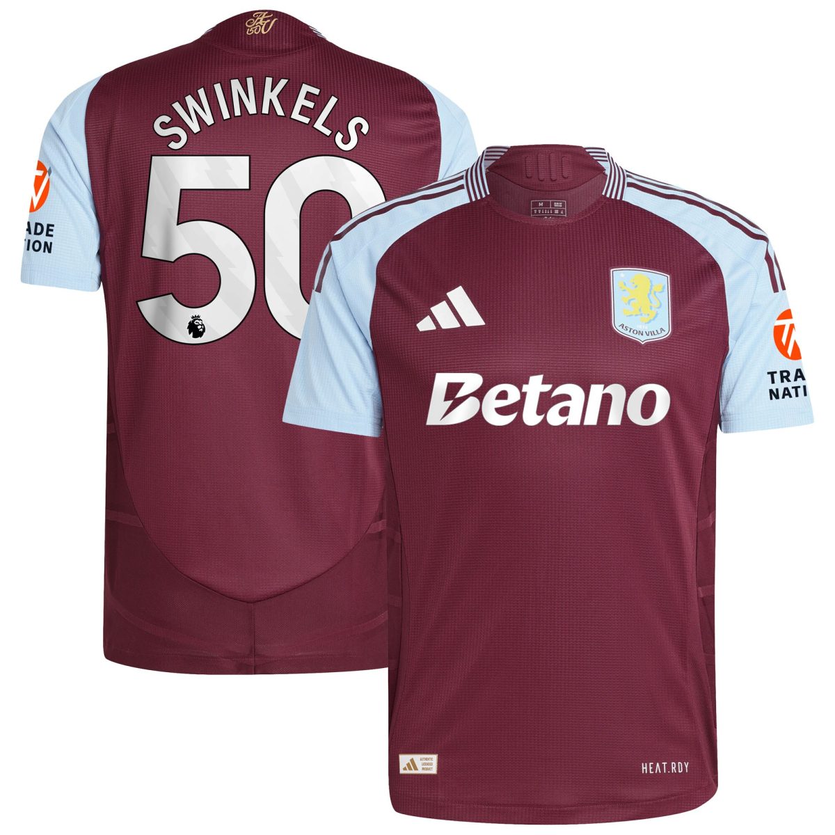 aston villa adidas home authentic shirt 2024-25 with swinkels 50 printing Collection | Aston Villa Shop Official Jerseys