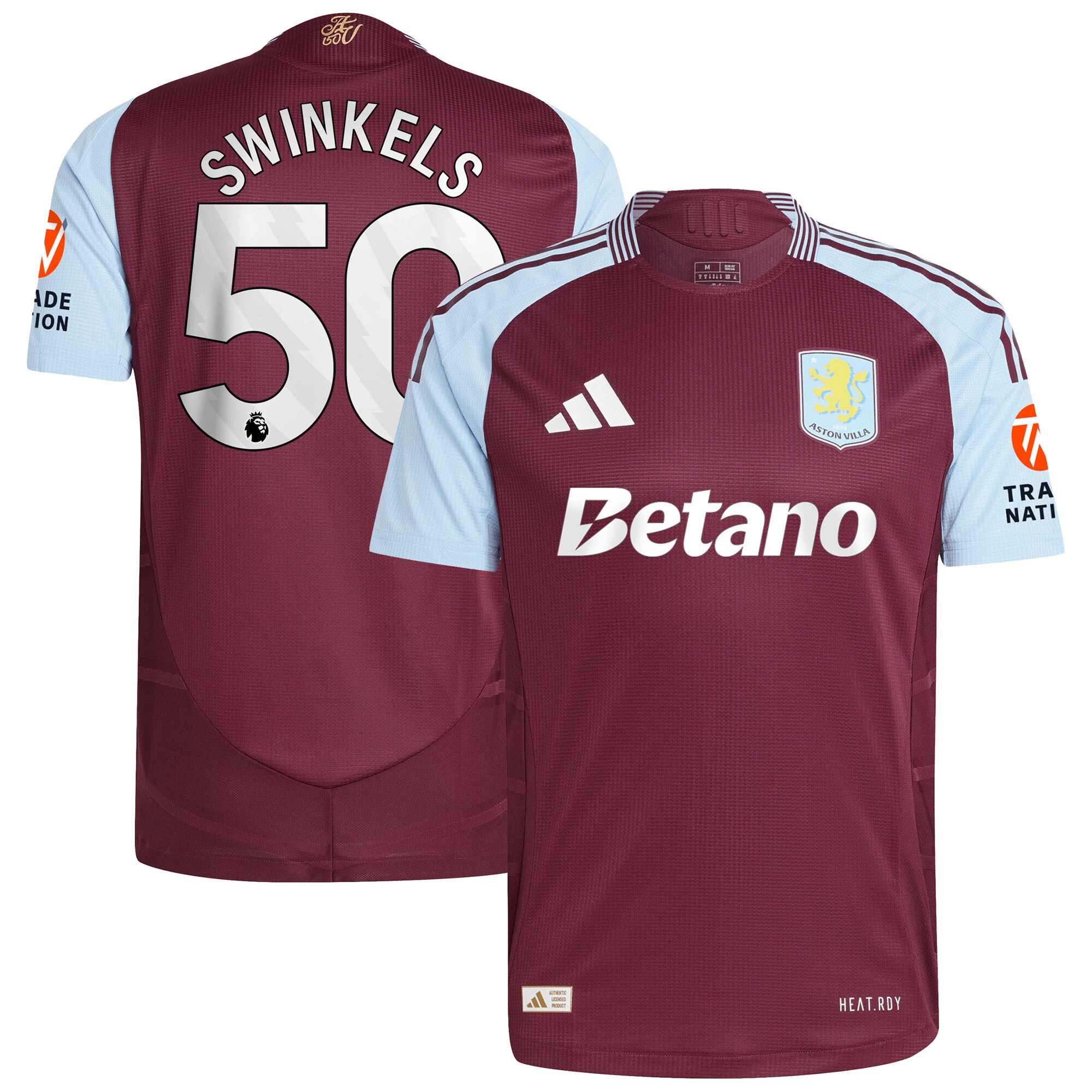 aston villa adidas home authentic shirt 2024-25 with swinkels 50 printing Collection | Aston Villa Shop Official Jerseys