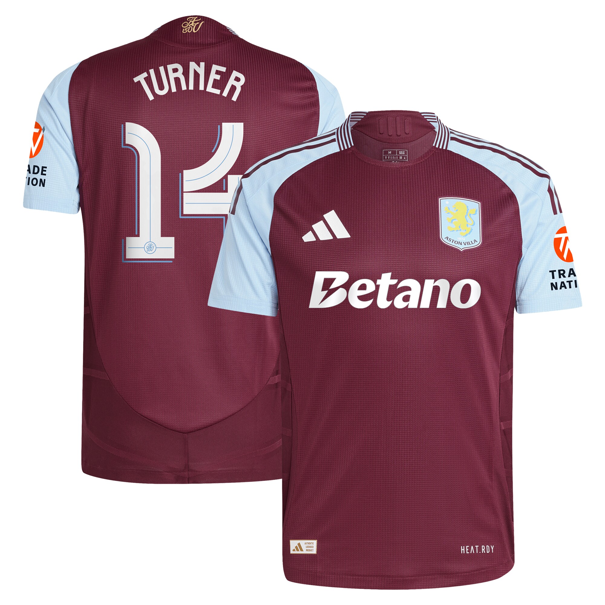 aston villa adidas home authentic shirt 2024-25 with turner 14 cup printing Collection | Aston Villa Shop Official Jerseys