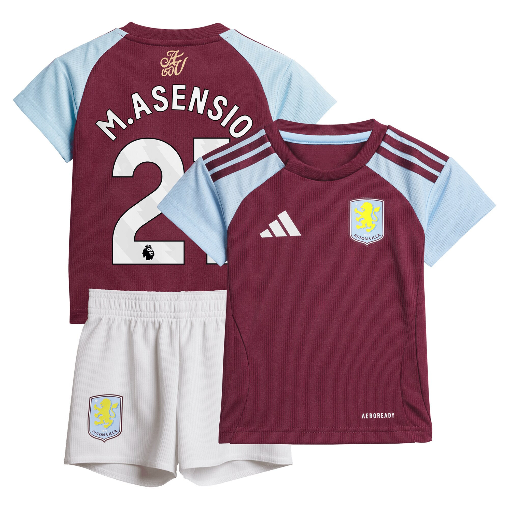 aston villa adidas home baby kit 2024-25 with m.asensio 21 printing Collection | Aston Villa Shop Official Jerseys