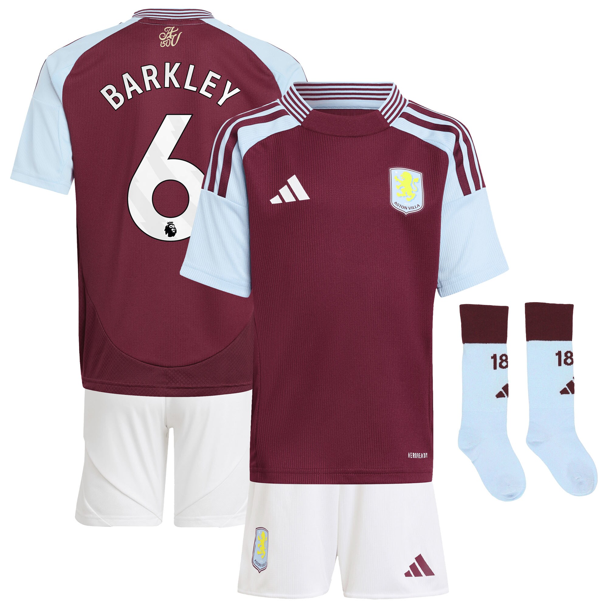 aston villa adidas home mini kit 2024-25 with barkley 6 printing Collection | Aston Villa Shop Official Jerseys
