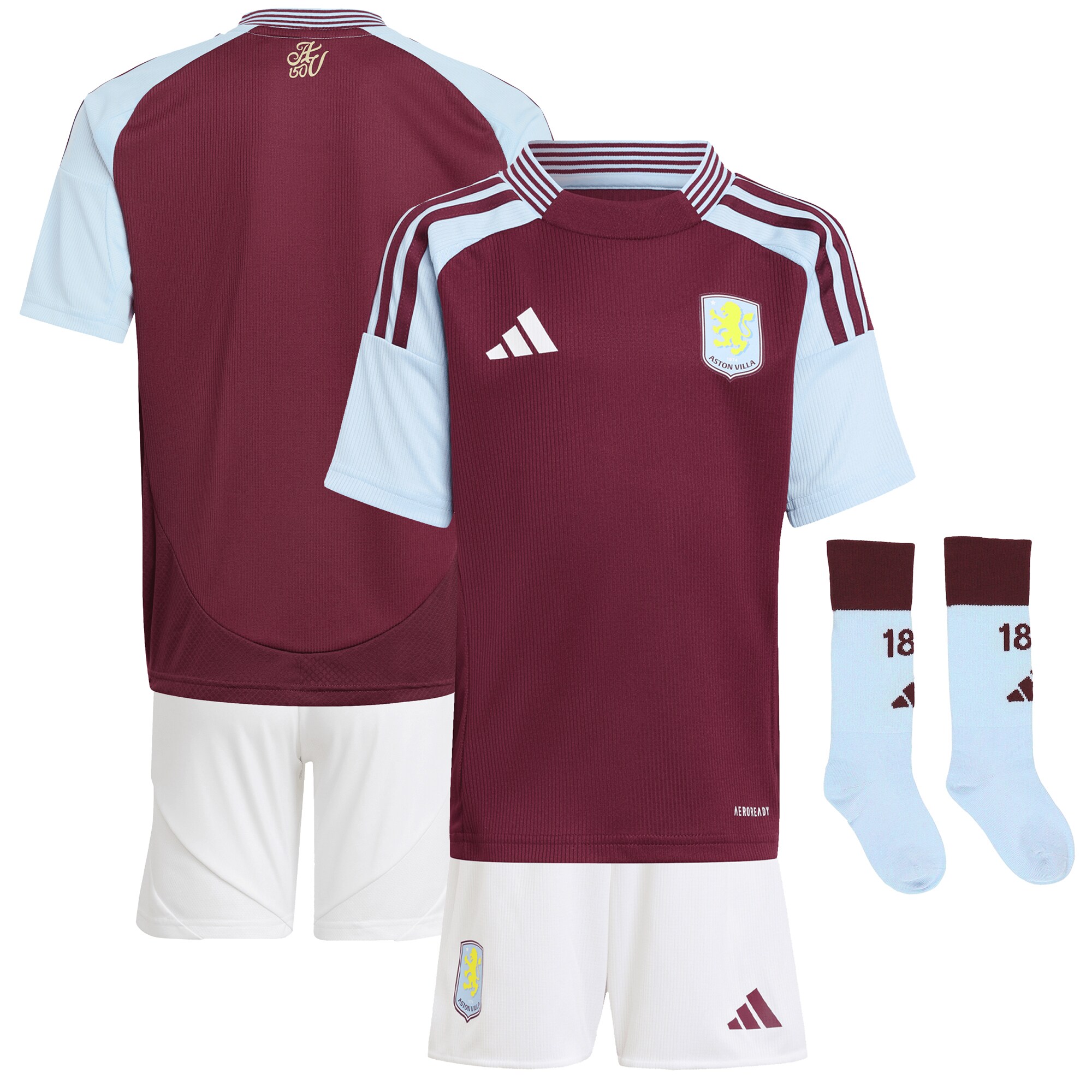 aston villa adidas home mini kit 2024-25 with custom printing Collection | Aston Villa Shop Official Jerseys