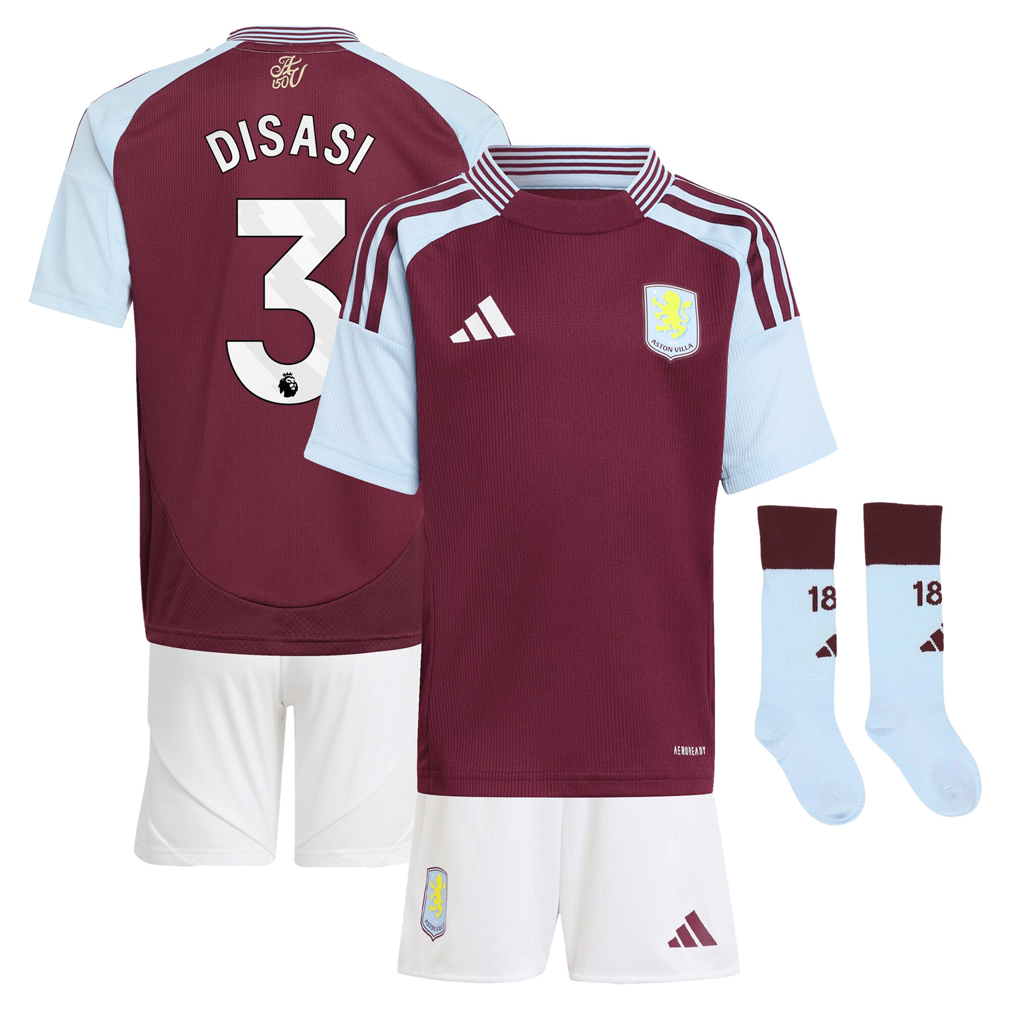 aston villa adidas home mini kit 2024-25 with disasi 3 printing Collection | Aston Villa Shop Official Jerseys