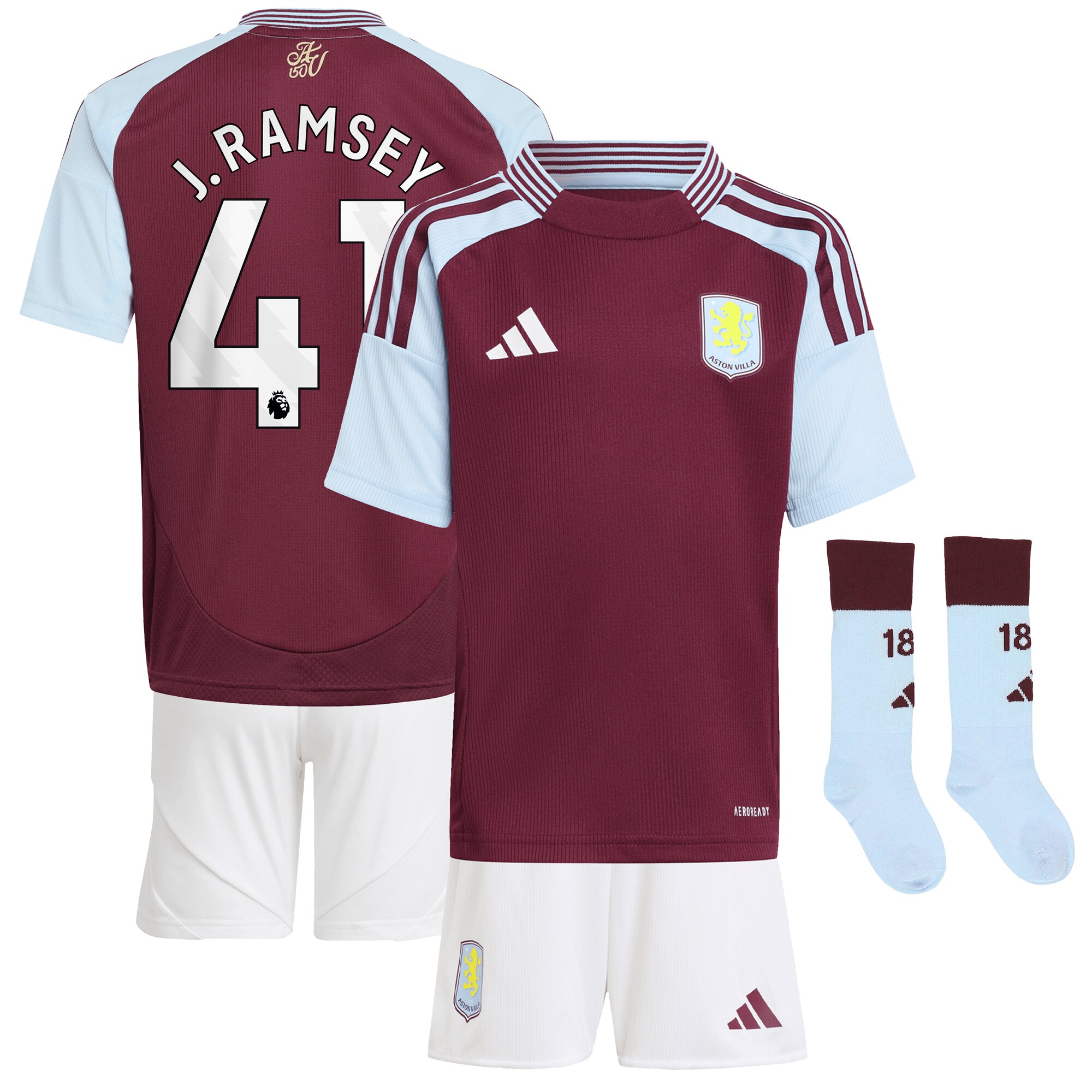 aston villa adidas home mini kit 2024-25 with j. ramsey 41 printing Collection | Aston Villa Shop Official Jerseys