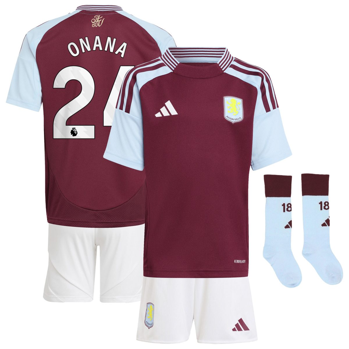 aston villa adidas home mini kit 2024-25 with onana 24 printing Collection | Aston Villa Shop Official Jerseys