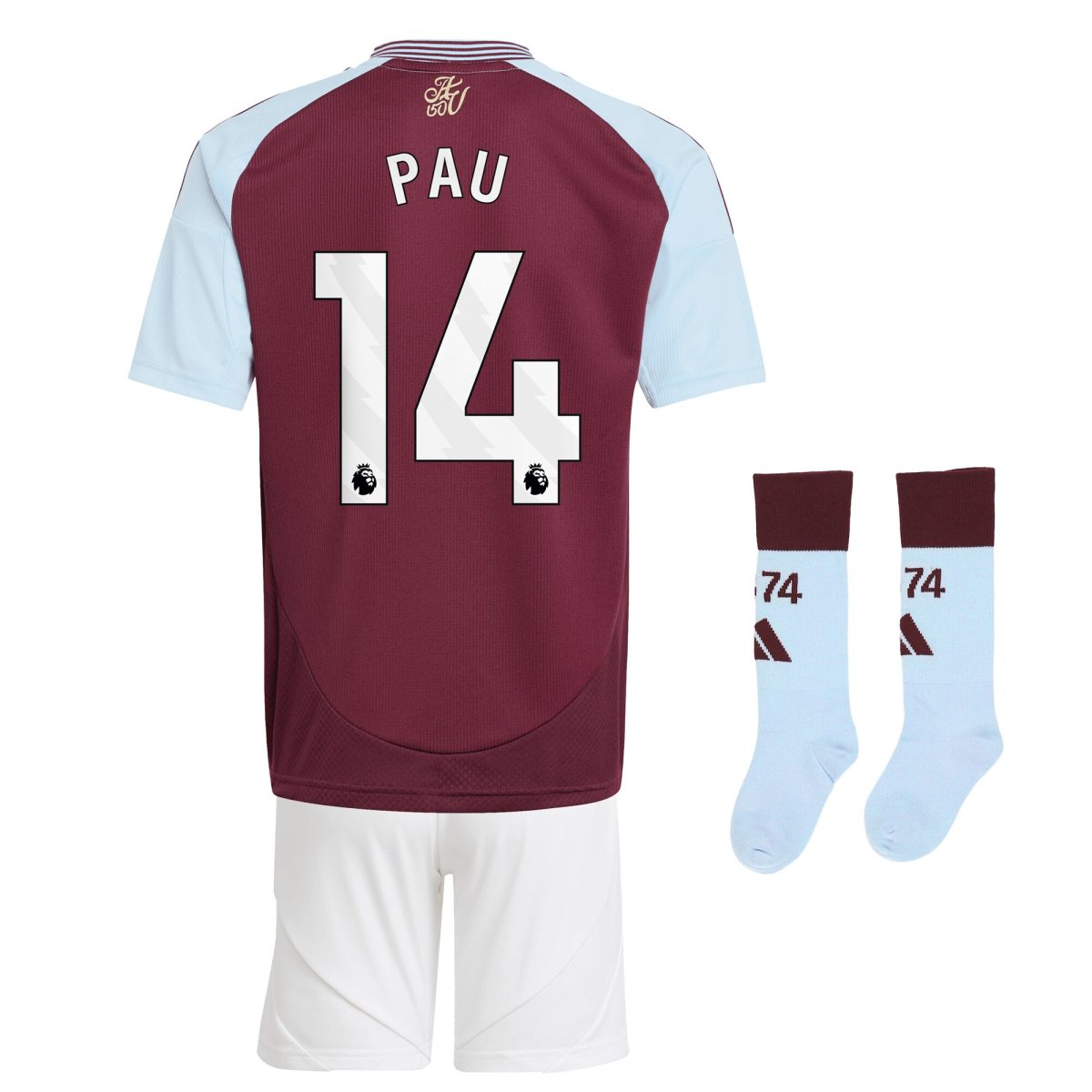 aston villa adidas home mini kit 2024-25 with pau 14 printing Collection | Aston Villa Shop Official Jerseys