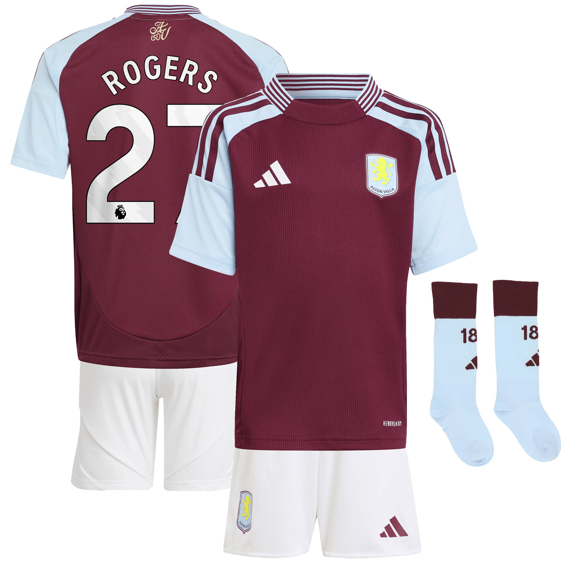 aston villa adidas home mini kit 2024-25 with rogers 27 printing Collection | Aston Villa Shop Official Jerseys