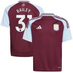 aston villa adidas home shirt 2024-25 – kids with bailey 31 printing Collection | Aston Villa Shop Official Jerseys