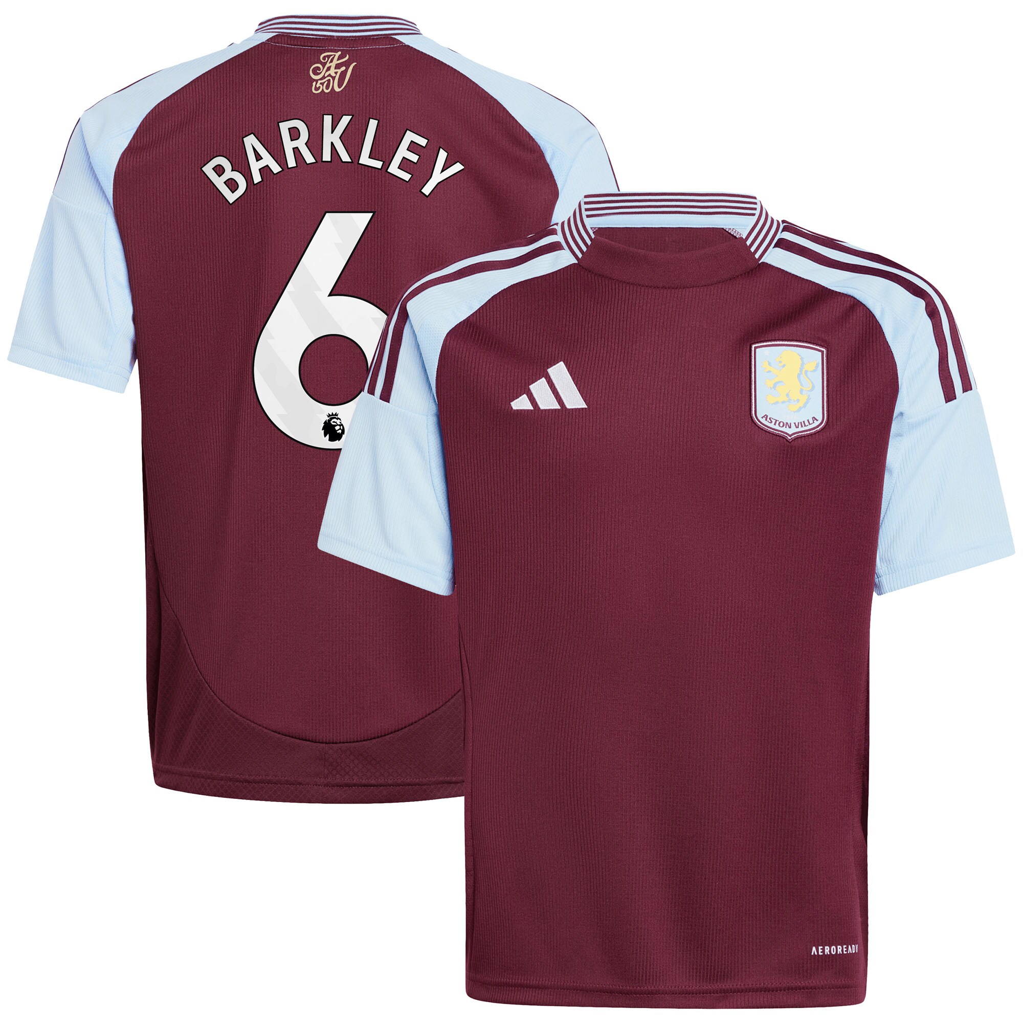 aston villa adidas home shirt 2024-25 – kids with barkley 6 printing Collection | Aston Villa Shop Official Jerseys