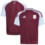 aston villa adidas home shirt 2024-25 – kids with custom printing Collection | Aston Villa Shop Official Jerseys