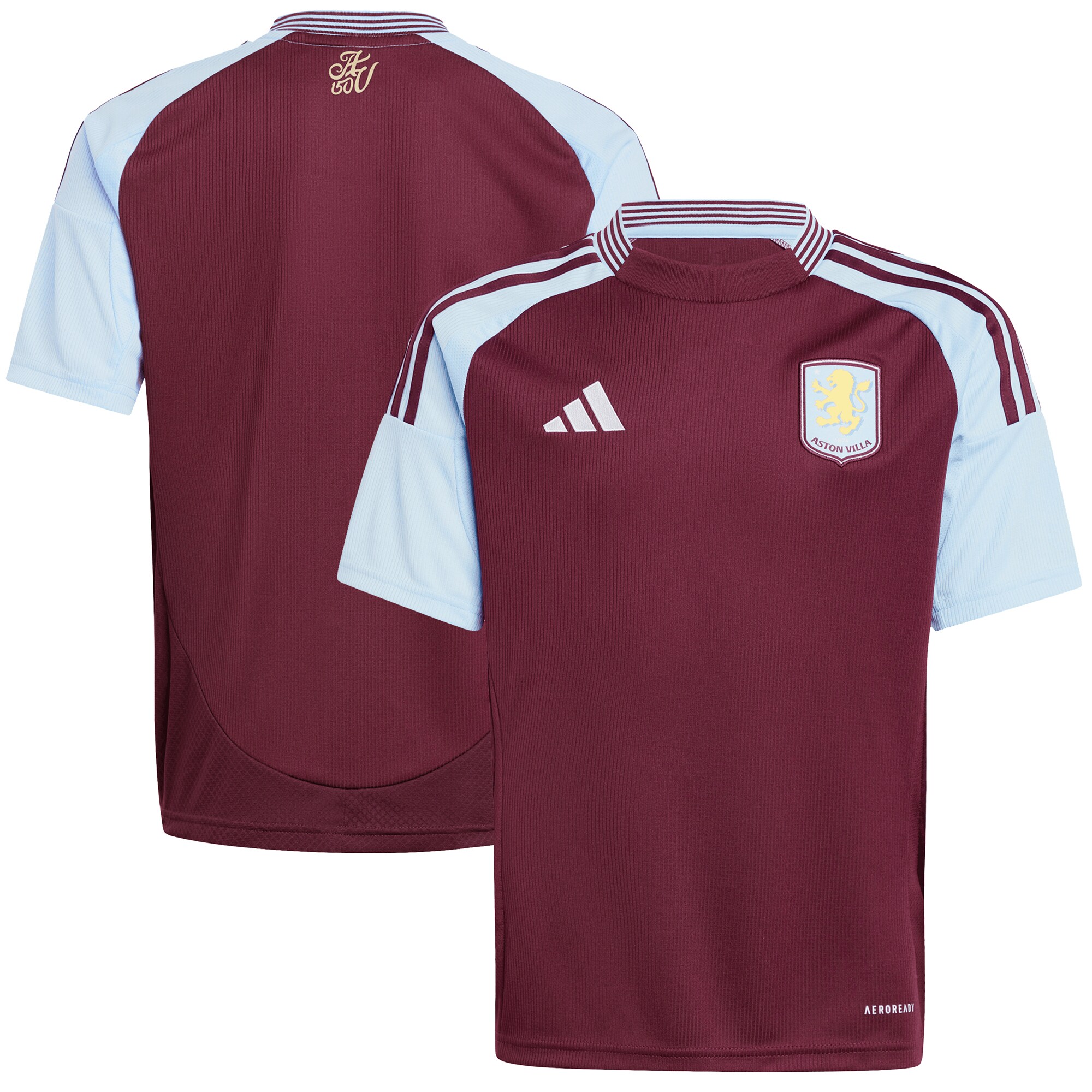 aston villa adidas home shirt 2024-25 – kids with custom printing Collection | Aston Villa Shop Official Jerseys
