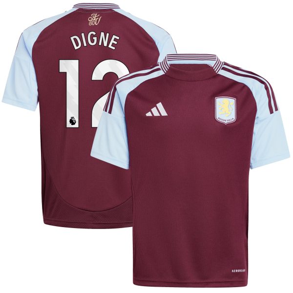 aston villa adidas home shirt 2024-25 – kids with digne 12 printing Collection | Aston Villa Shop Official Jerseys