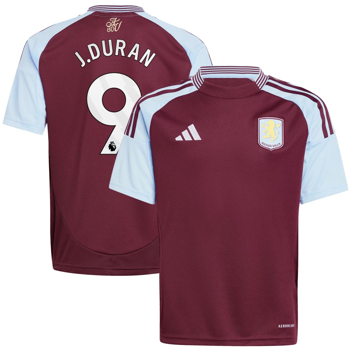 aston villa adidas home shirt 2024-25 – kids with j.duran 9 printing Collection | Aston Villa Shop Official Jerseys