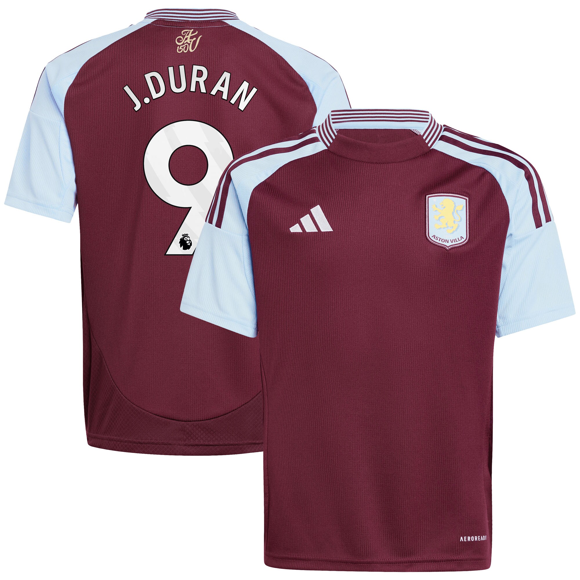 aston villa adidas home shirt 2024-25 – kids with j.duran 9 printing Collection | Aston Villa Shop Official Jerseys