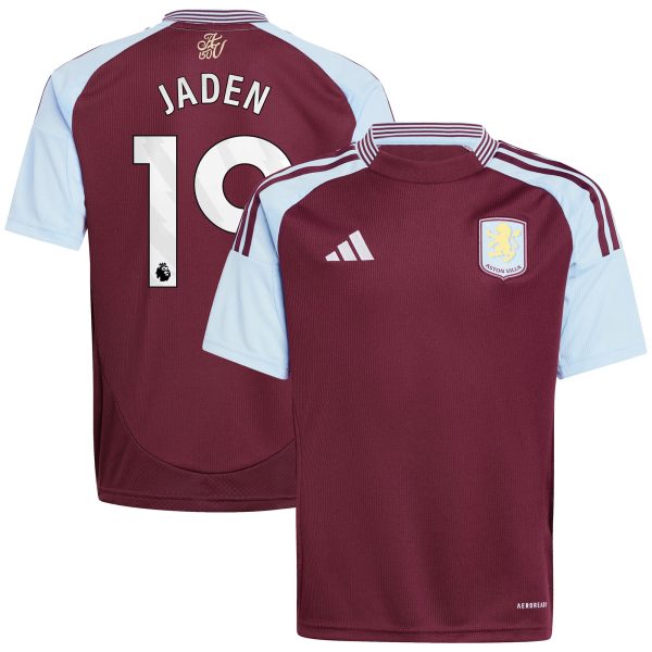 aston villa adidas home shirt 2024-25 – kids with jaden 19 printing Collection | Aston Villa Shop Official Jerseys