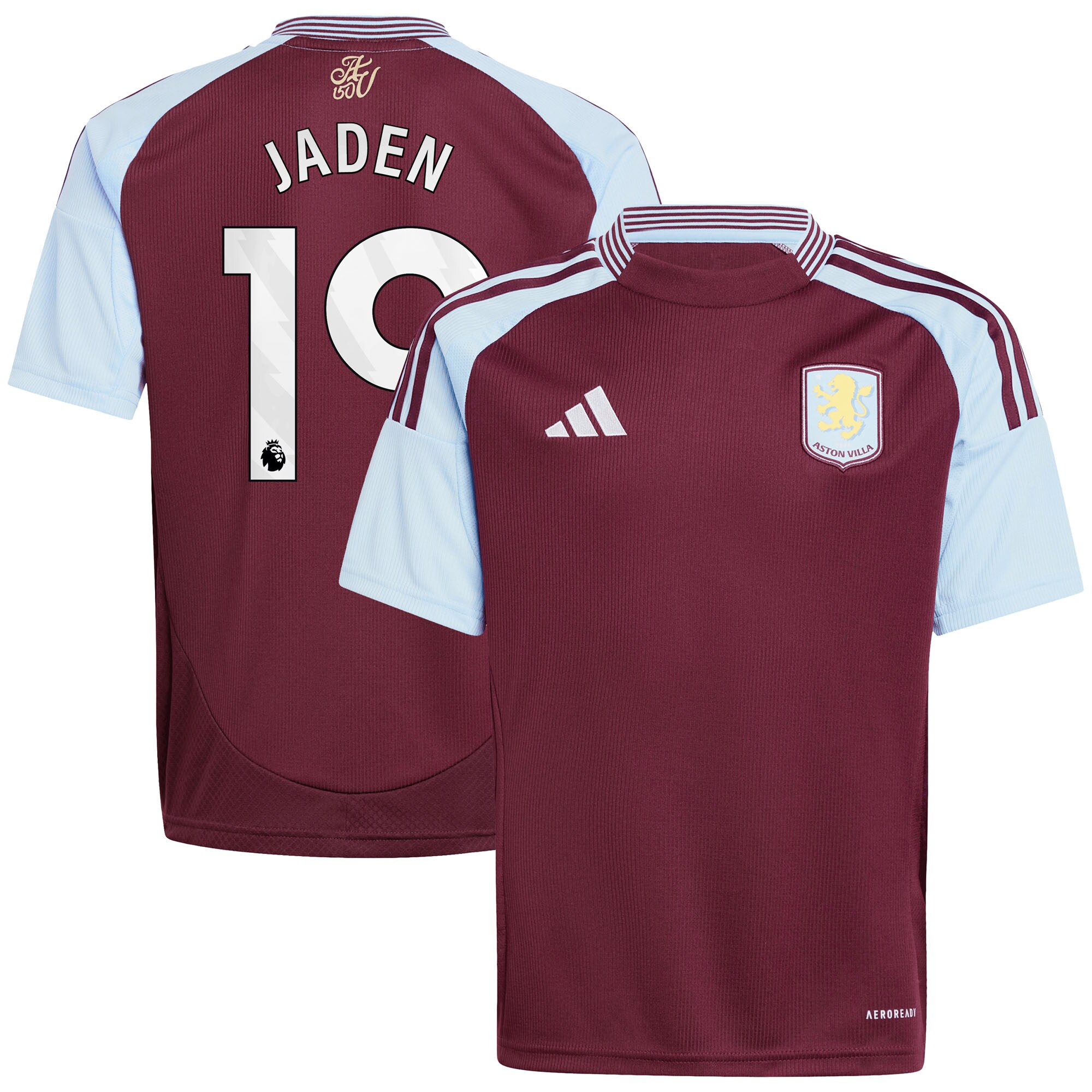 aston villa adidas home shirt 2024-25 – kids with jaden 19 printing Collection | Aston Villa Shop Official Jerseys