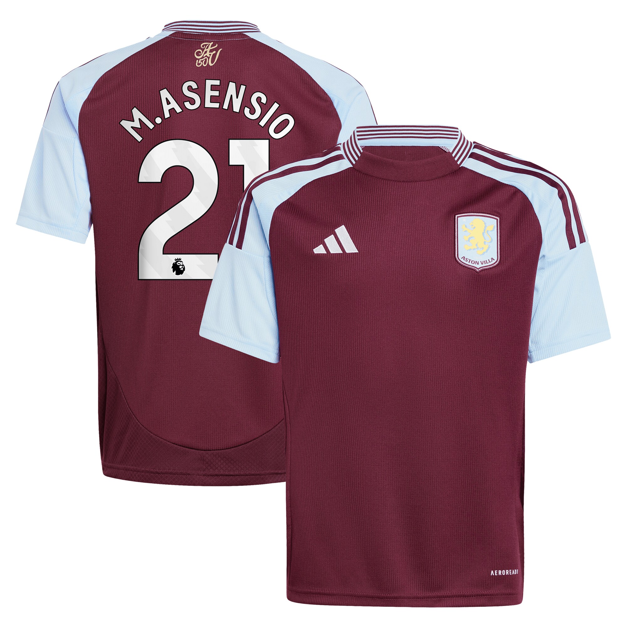 aston villa adidas home shirt 2024-25 – kids with m.asensio 21 printing Collection | Aston Villa Shop Official Jerseys