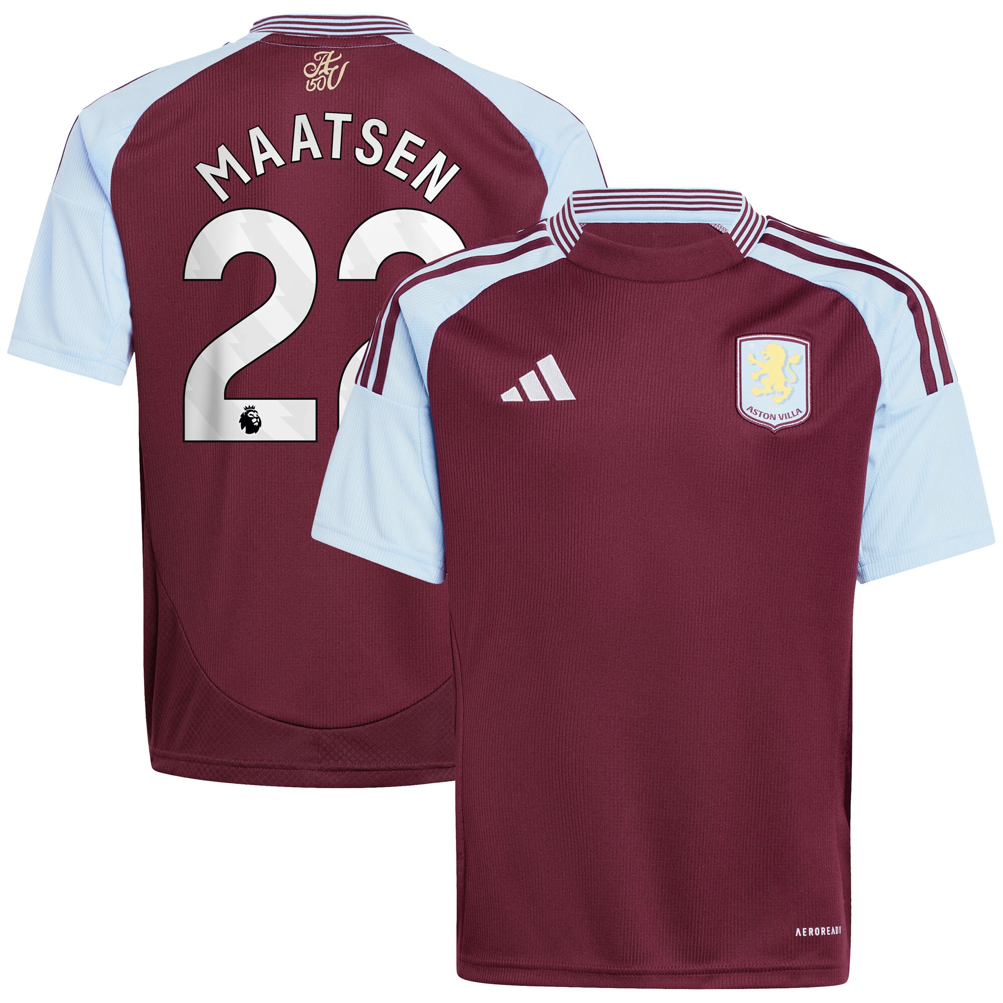aston villa adidas home shirt 2024-25 – kids with maatsen 22 printing Collection | Aston Villa Shop Official Jerseys