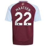 aston villa adidas home shirt 2024-25 – kids with maatsen 22 printing Collection | Aston Villa Shop Official Jerseys