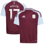 aston villa adidas home shirt 2024-25 – kids with malen 17 printing Collection | Aston Villa Shop Official Jerseys